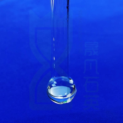 tubo di prova trasparente di quarzo con bocca lunga tubo di soffiatura prodotti piastra a sfera SIO2 composizione di vetro tubo di prova di quarzo