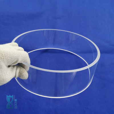 Anelli di quarzo lucidato trasparente resistenti ad alte temperature e corrosione possono essere personalizzati