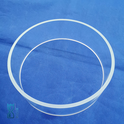 Anelli di quarzo lucidato trasparente resistenti ad alte temperature e corrosione possono essere personalizzati