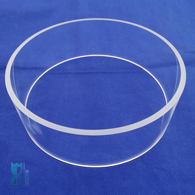 Anelli di quarzo lucidato trasparente resistenti ad alte temperature e corrosione possono essere personalizzati