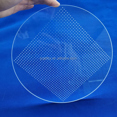 Fabbrica carta di vetro laser perforata ad alta purezza a base di quarzo