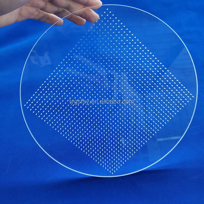 Fabbrica carta di vetro laser perforata ad alta purezza a base di quarzo