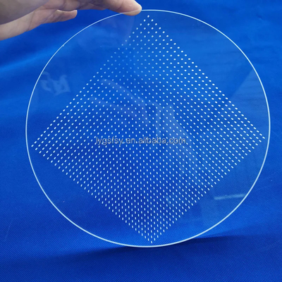 Fabbrica carta di vetro laser perforata ad alta purezza a base di quarzo
