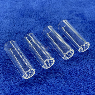 Fabbrica Custom Alta temperatura e resistente alla corrosione Quartz tubo fine sigillamento perforato