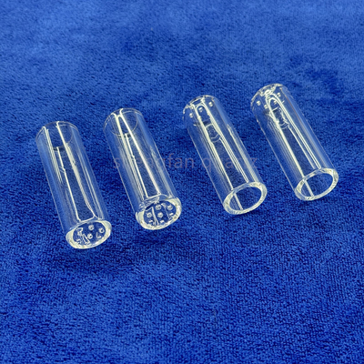 Fabbrica Custom Alta temperatura e resistente alla corrosione Quartz tubo fine sigillamento perforato