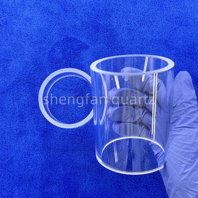 SiO2 di alta purezza 99,99% tubo di vetro di quarzo con punto di ricottura 1180°C e punto di deformazione 1100°C per uso industriale