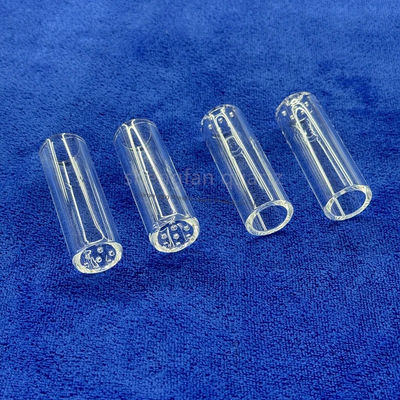 SiO2 di alta purezza 99,99% tubo di vetro di quarzo con punto di ricottura 1180°C e punto di deformazione 1100°C per uso industriale