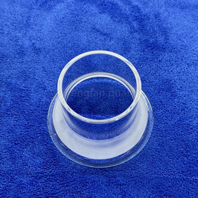 Professionale Custom Quartz Flanged tubo ad alta temperatura di alta purezza