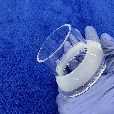 Professionale Custom Quartz Flanged tubo ad alta temperatura di alta purezza