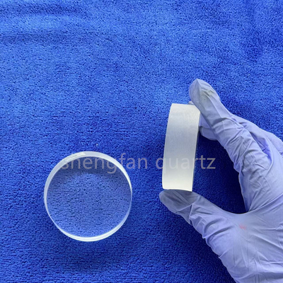 Wafer di quarzo fuso trasparente ad alta penetrazione per semiconduttori