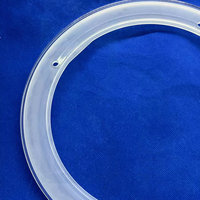 Anello di perforatura in pietra di vetro di silice fuso trasparente congelato