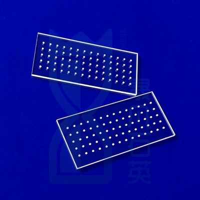 99.99% Placca di quarzo ad alta purezza, scanalatura laser, fuso di silice, vetro di quarzo, vetro di vetro, vetro di quarzo