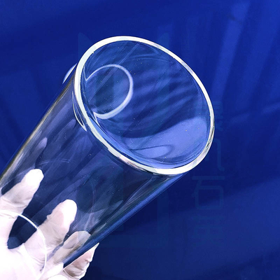 Tubo di quarzo fuso a una estremità di SiO2 con fondo sigillante o fondo rotondo