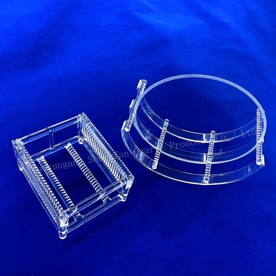 Fornace di ricottura ad alta temperatura su misura Fuso Scalato Quarzo Sottile Saldato Quarzo Discarica Barca Wafer di silicio