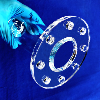 Saldatura e perforazione di flange di quarzo