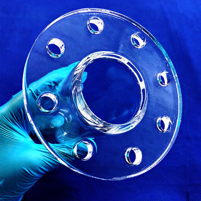 Saldatura e perforazione di flange di quarzo