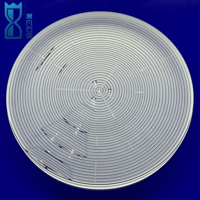 Fabbrica Custom High Precision Slotted Quartz Sheet Drilling Fused Quartz Transparent Polished