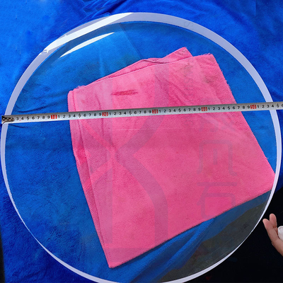 Alta trasmissione luminosa di grande diametro Quartz Glass Disc trasparente Quartz Glass Sheet Custom