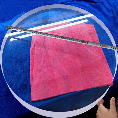 Alta trasmissione luminosa di grande diametro Quartz Glass Disc trasparente Quartz Glass Sheet Custom