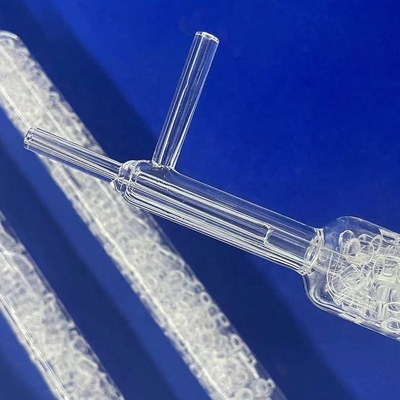 tubo di condensazione di quarzo su misura di laboratorio tubo di vetro di quarzo tubo di prova di quarzo