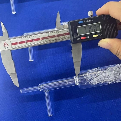 tubo di condensazione di quarzo su misura di laboratorio tubo di vetro di quarzo tubo di prova di quarzo