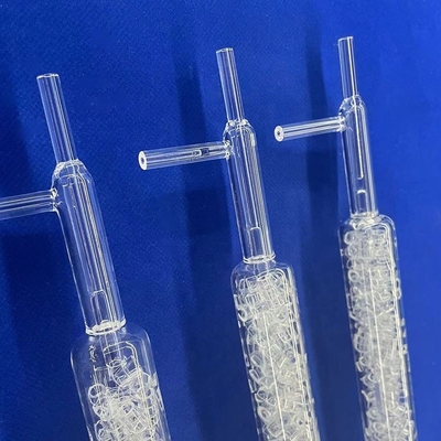 tubo di condensazione di quarzo su misura di laboratorio tubo di vetro di quarzo tubo di prova di quarzo