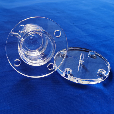 Semiconduttore Frosted Quartz Transparent Flake Quartz Flanges resistente alla corrosione