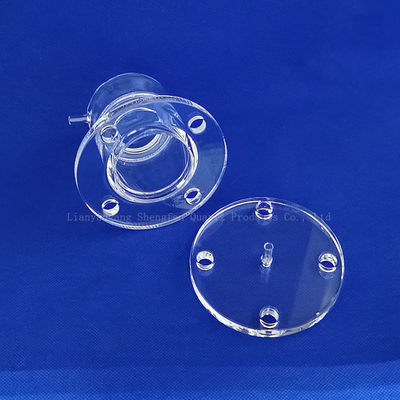 Semiconduttore Frosted Quartz Transparent Flake Quartz Flanges resistente alla corrosione