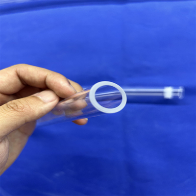 Tubo di vetro di quarzo di silicio fuso Tubo di filtro di sabbia di quarzo Alta durezza