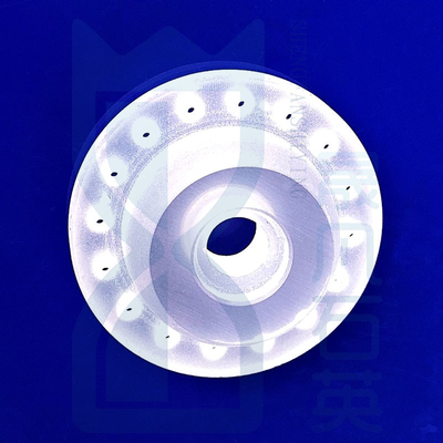 Semiconduttore resistente alla corrosione ad alta temperatura, special Quartz Frosted Flange Quartz Perforated Flange