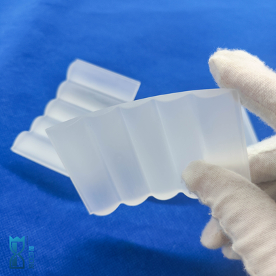 Fabbrica Alta prestazione Fuso Silice Custom Irregolare Frosted Quartz Sheet Glass Plate