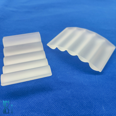 Fabbrica Alta prestazione Fuso Silice Custom Irregolare Frosted Quartz Sheet Glass Plate