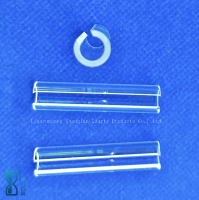 Alta trasparenzaSilica fusa Custom semicircolare tubi di quarzo tubo di vetro