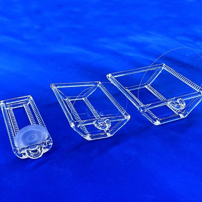 Fabbrica di semiconduttori personalizzati resistenti alla corrosione ad alta temperatura quarzo a canna a fessura Barca di quarzo