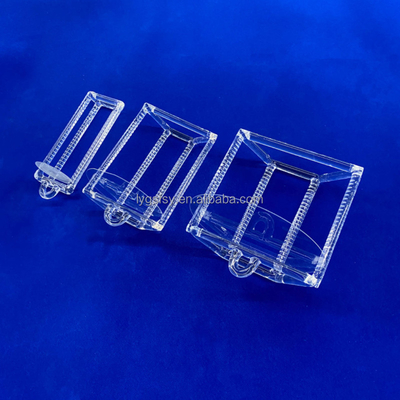 Fabbrica di semiconduttori personalizzati resistenti alla corrosione ad alta temperatura quarzo a canna a fessura Barca di quarzo