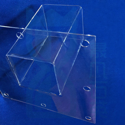 1100C lamiera di vetro di quarzo resistente alle alte temperature per perforare in semiconduttori applicazioni fotovoltaiche