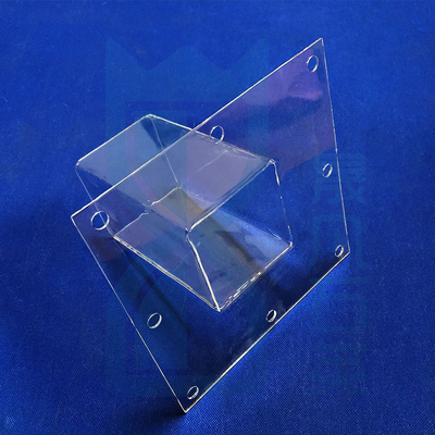 1100C lamiera di vetro di quarzo resistente alle alte temperature per perforare in semiconduttori applicazioni fotovoltaiche