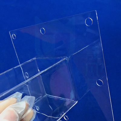 1100C lamiera di vetro di quarzo resistente alle alte temperature per perforare in semiconduttori applicazioni fotovoltaiche