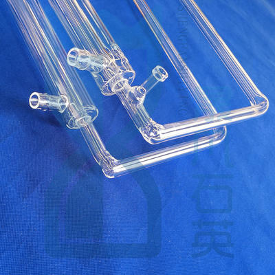 tubo di vetro di quarzo fuso resistente alle alte temperature laboratorio dedicato tubo di vetro di quarzo trasparente