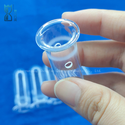Acciaio di vetro per laboratorio trasparente resistente al calore tubo perforante di vetro al quarzo tubo di prova al quarzo