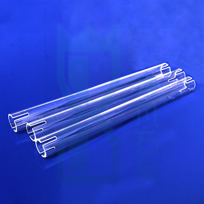 Fabbrica di forni resistenti alle alte temperature tubo di riscaldamento a quarzo fuso a misura tubo di vetro a quarzo
