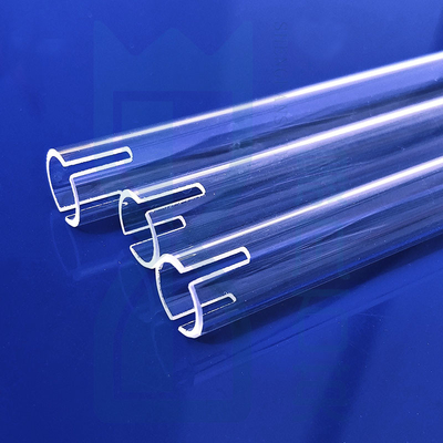 Fabbrica di forni resistenti alle alte temperature tubo di riscaldamento a quarzo fuso a misura tubo di vetro a quarzo