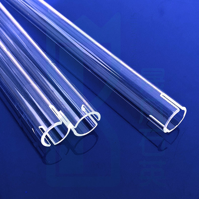 Fabbrica di forni resistenti alle alte temperature tubo di riscaldamento a quarzo fuso a misura tubo di vetro a quarzo