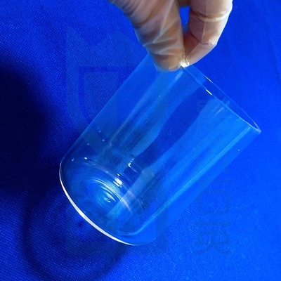 Tubo di prova a fondo piatto in vetro di quarzo resistente alla corrosione ad alta temperatura su misura