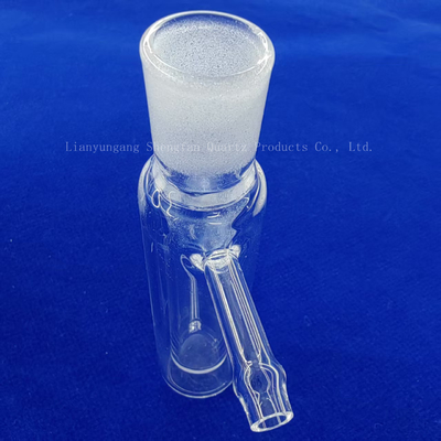 Strumenti di laboratorio trasparenti per tubi di vetro di quarzo a doppia parete sigillati su un lato personalizzati