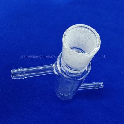 Strumenti di laboratorio trasparenti per tubi di vetro di quarzo a doppia parete sigillati su un lato personalizzati