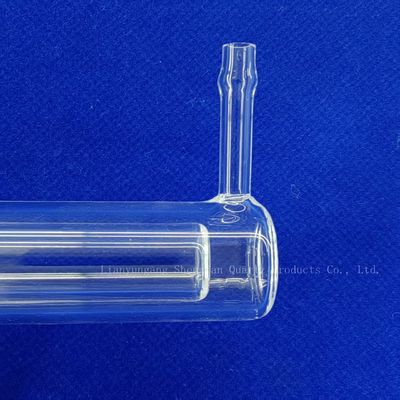Strumenti di laboratorio trasparenti per tubi di vetro di quarzo a doppia parete sigillati su un lato personalizzati