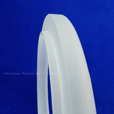 Trasformazione personalizzata di alta purezza di quarzo ghiacciato anello irregolare strumento di vetro flange