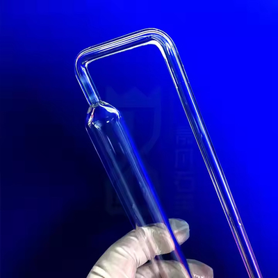Tubo di vetro di quarzo su misura resistente alle alte temperature a forma di U
