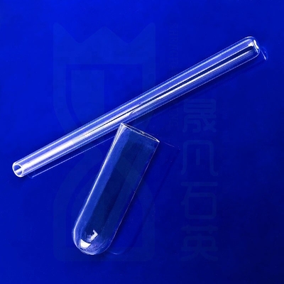 Tubo di prova in quarzo a fine rotonda e chiara per laboratorio